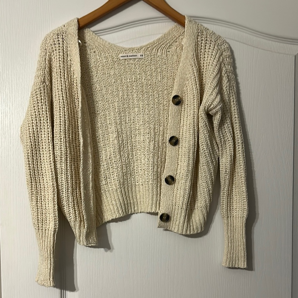 Women's Cream Knit Sweater